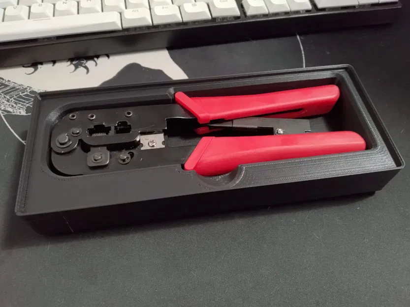 Kệ Gridfinity 2x5x4 cho kìm bấm mạng (rj45/rj11) - Image 1