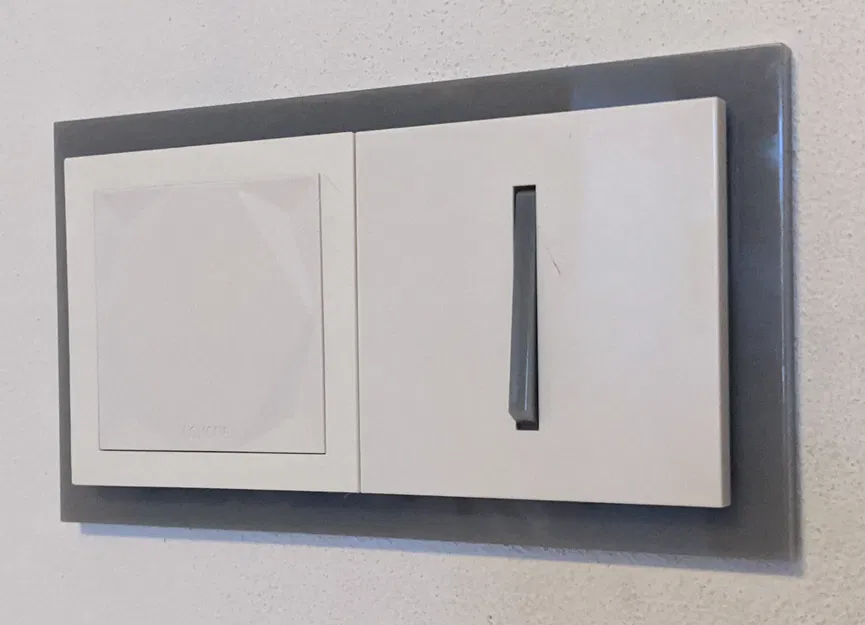 Adapter và nắp che cho nút Loxone Touch Air sang khung ABB Neo - Image 2