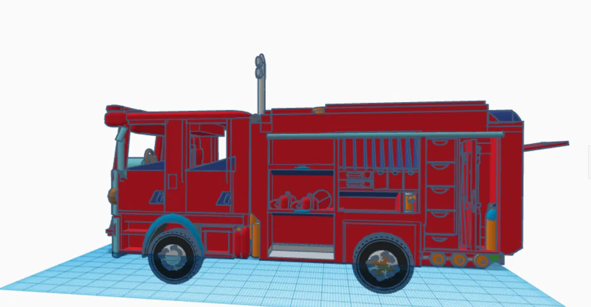 Mô Hình Xe Cứu Hỏa Scania CAS 20/4000/240 - Image 5