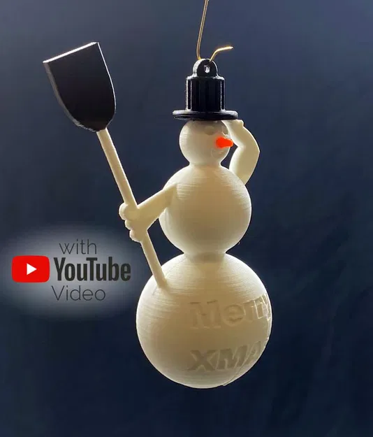 Móc Trang Trí Cây Thông Noel HÌNH NGƯỜI TUYẾT 90mm (Weihnachtsbaumschmuck) - Image 2