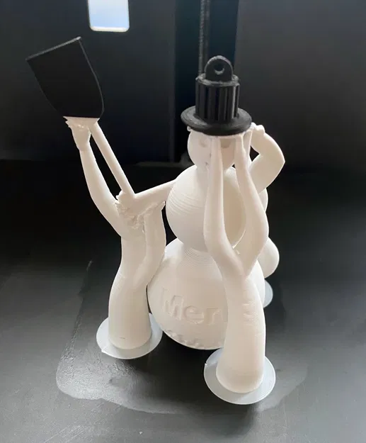 Móc Trang Trí Cây Thông Noel HÌNH NGƯỜI TUYẾT 90mm (Weihnachtsbaumschmuck) - Image 3