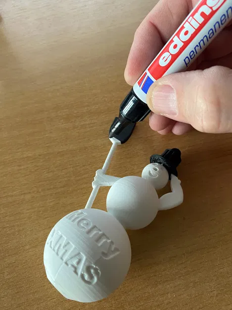 Móc Trang Trí Cây Thông Noel HÌNH NGƯỜI TUYẾT 90mm (Weihnachtsbaumschmuck) - Image 6