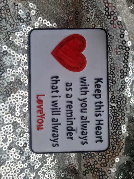 Thiệp Mừng Trái Tim (Dạng Thẻ Tín Dụng) - Image 1