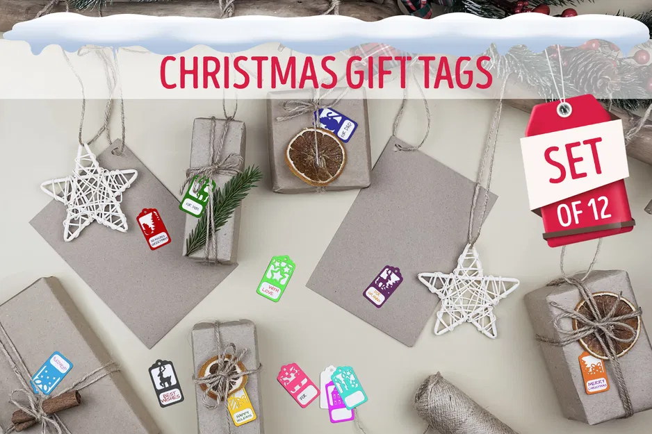 Set 12 Thẻ Quà Tặng Giáng Sinh - Image 1