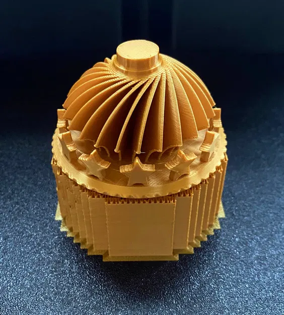 Quả Châu Trang Trí Cây Thông Noel HÌNH NGÔI SAO TRỤ (65mm tròn) có Nắp - Image 4