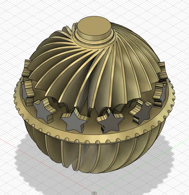 Quả Châu Trang Trí Cây Thông Noel HÌNH NGÔI SAO TRỤ (65mm tròn) có Nắp - Image 5
