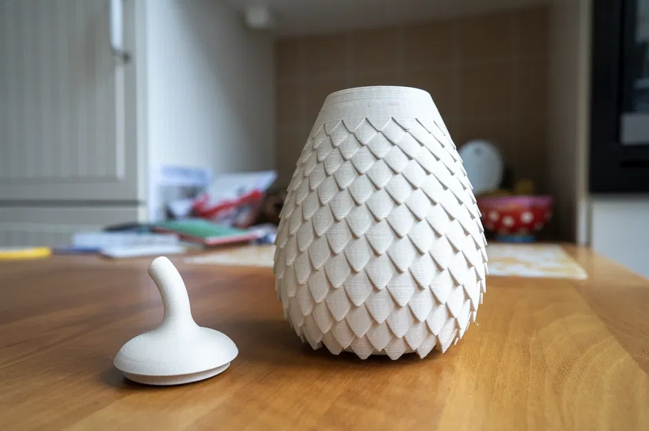 Hũ Có Nắp Tỉ Lệ - Ba Bộ Phận In - Image 1