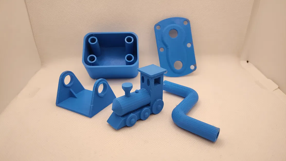 Mô hình 3D: Đầu máy xe lửa, Nắp, Giá đỡ,... - Image 1