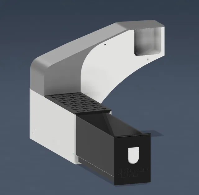 Ống hứng chất thải Bambu có khay trượt - Image 11