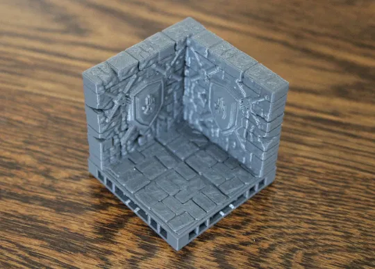 Góc Tường Dungeon OpenLock Trang Trí Kiếm Và Khiên - Image 1