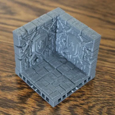 Góc Tường Dungeon OpenLock Trang Trí Kiếm Và Khiên