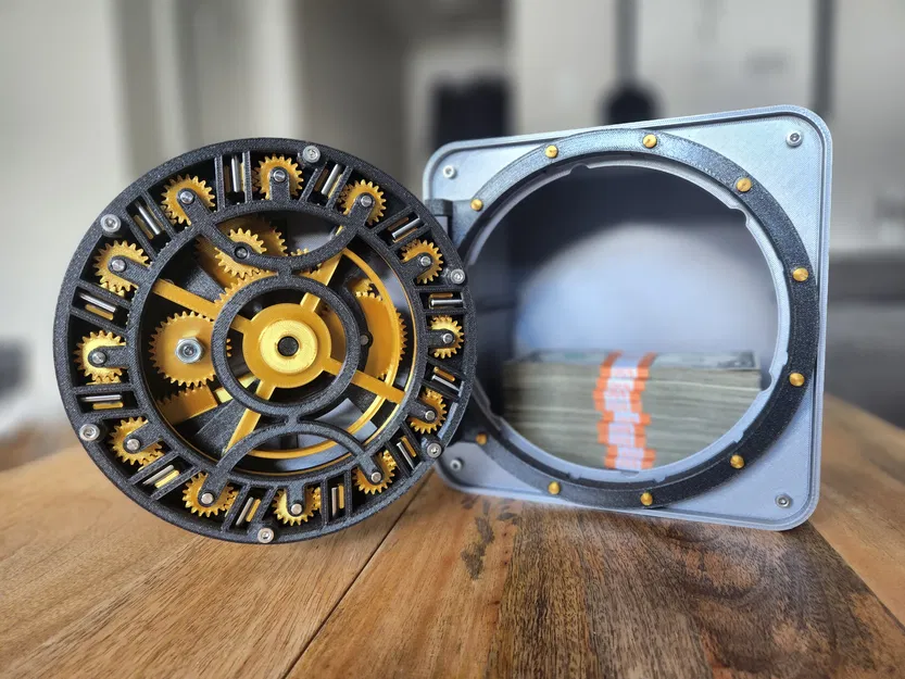 Hộp két sắt kiểu Vault có khóa - Image 1