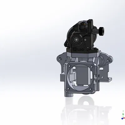 Mô hình SOLID đầu in Anycubic Kobra Go và bộ chuyển đổi LDO Orbiter