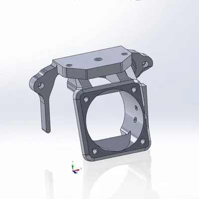 Mô hình SOLID đầu in Anycubic Kobra Go và bộ chuyển đổi LDO Orbiter