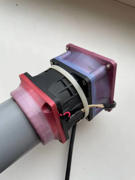 Bộ chuyển đổi quạt tản nhiệt server 60mm sang ống - Image 1