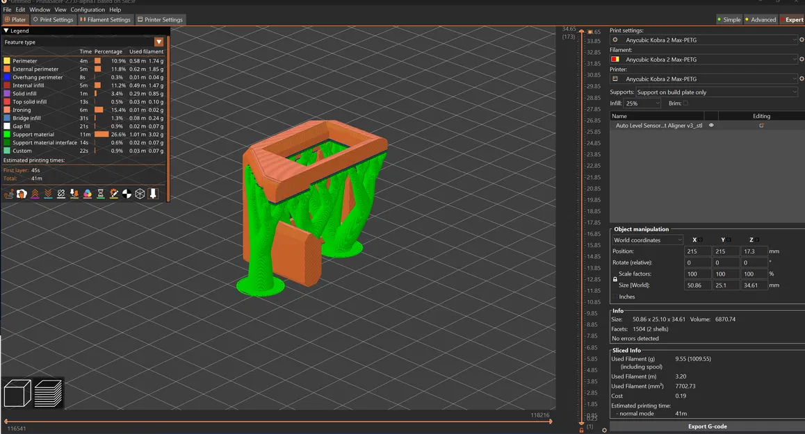 Khuôn Căn Chỉnh Tấm Trải Mặt Bàn Anycubic Kobra 2 Max Dạng BOLT-ON V2 - Image 8