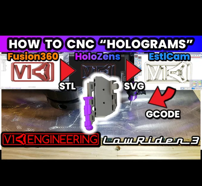 Ngàm và Bộ chuyển đổi cho Bút / Dao Kéo / Mũi Dao Kéo V1E LowRider 3 (RDZ Engraver) - Image 1