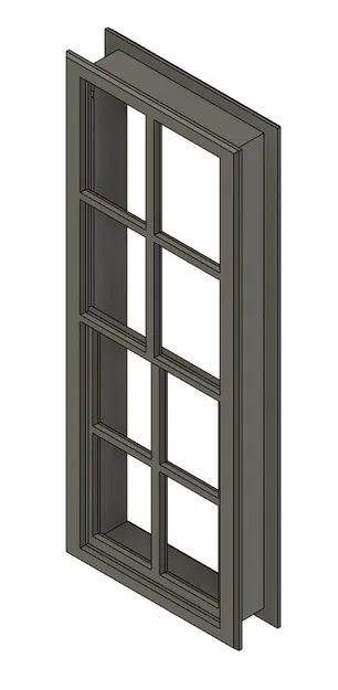 Cửa Sổ Nhà Búp Bê Có Cánh Cửa Sổ Di Chuyển - Image 1