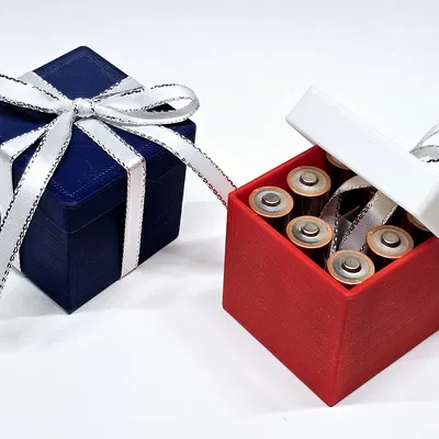 Hộp Quà Nhỏ Kèm Đế Lót Cho Tối Đa 8 Pin AA
