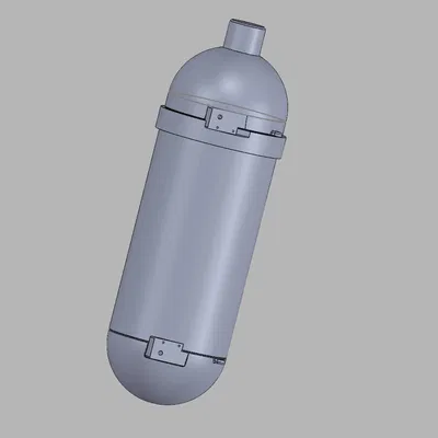 Bình SCBA Kép Lethal Company (hoặc đa dụng) cho Cosplay