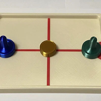 Bàn Chơi Push Puck Paddle Để Bàn