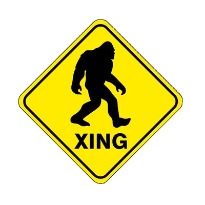 Biển Báo Lối Đi Bigfoot Có Móc Treo Tích Hợp Phía Sau