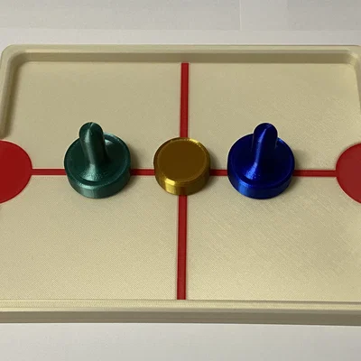 Bàn Chơi Push Puck Paddle Để Bàn