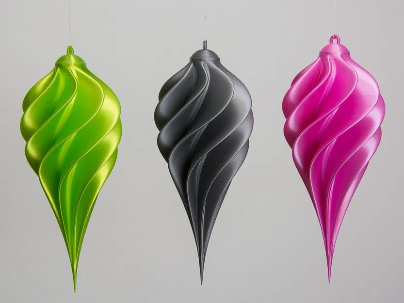 Móc treo cây thông Noel xoắn ốc có đế - Image 1