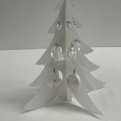 Cây Thông Noel 3D Có Chân Đế & Phụ Kiện Trang Trí Nhỏ