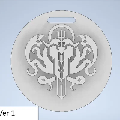 Đồng xu/móc khóa logo Hololive Myth