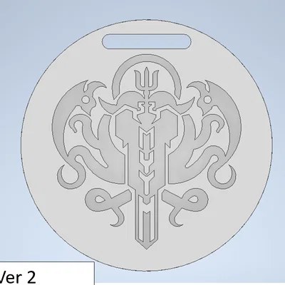 Đồng xu/móc khóa logo Hololive Myth