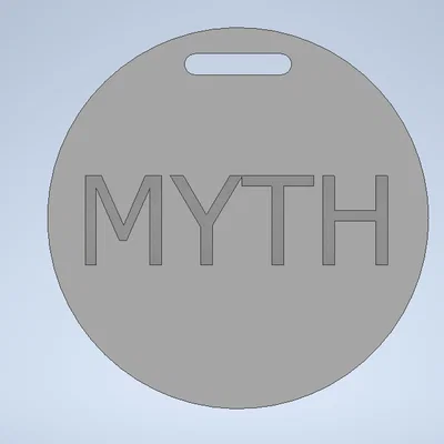 Đồng xu/móc khóa logo Hololive Myth