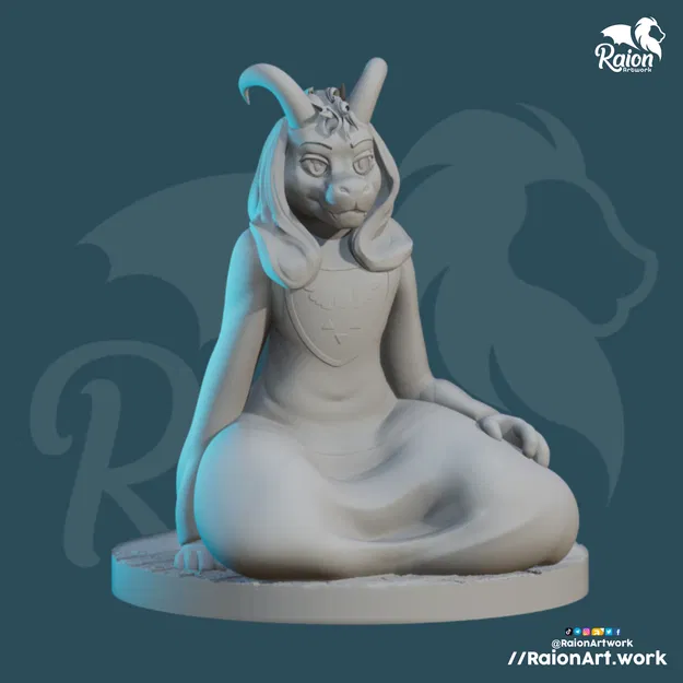 Mô hình Asriel Dreemurr - Phiên bản trưởng thành đang ngồi - Image 3