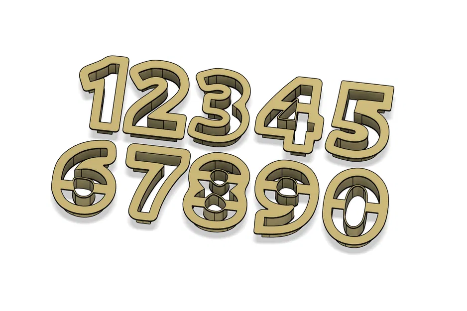 Khuôn Cắt Bánh Hình Số - Image 1