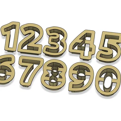 Khuôn Cắt Bánh Hình Số