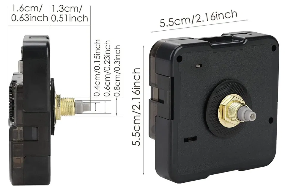 Đồng hồ vuông kim "lơ lửng" - Image 3