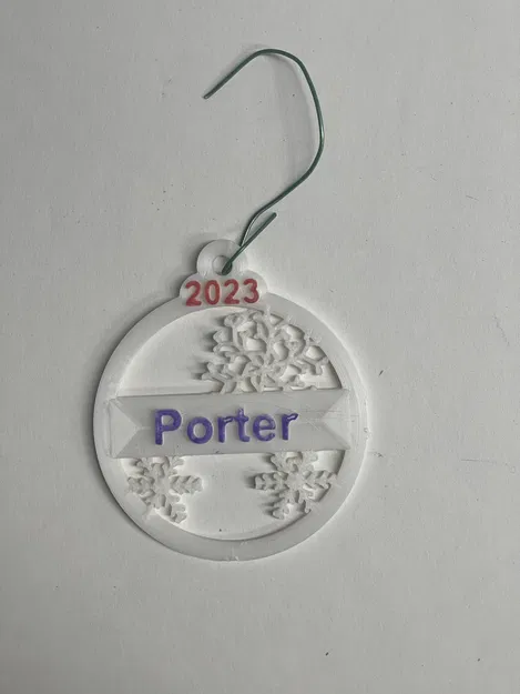 Trang Trí Cây Thông Noel Hình Bông Tuyết Có Hoặc Không Có Tên - Image 3