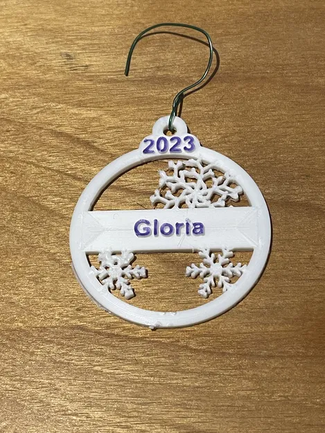 Trang Trí Cây Thông Noel Hình Bông Tuyết Có Hoặc Không Có Tên - Image 4