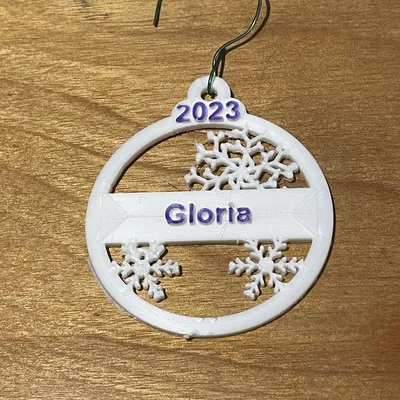 Trang Trí Cây Thông Noel Hình Bông Tuyết Có Hoặc Không Có Tên