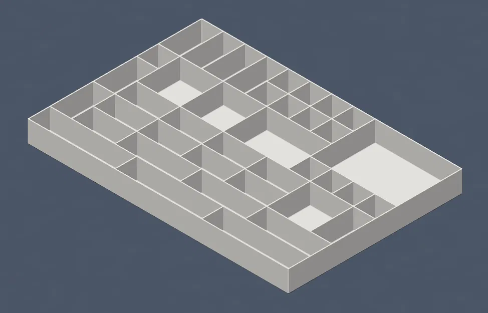 Khay/hộp đựng đồ 300x200x25mm - Image 1