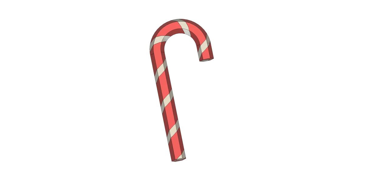 Cây Kẹo Bạc Hà Mini Lục Giác Hai Màu - Image 1