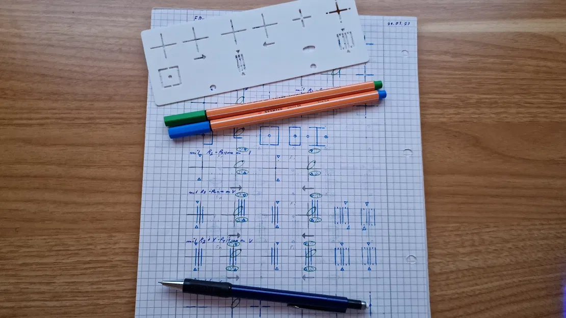 Mẫu Vẽ Khúc Xạ Kế (Optometrieschablone) - Image 3