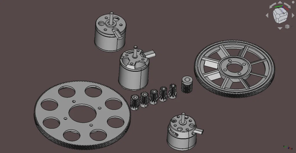 Motor Brushless 3S 300W + Bánh Răng - Image 1