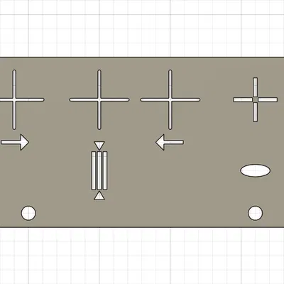 Mẫu Vẽ Khúc Xạ Kế (Optometrieschablone)