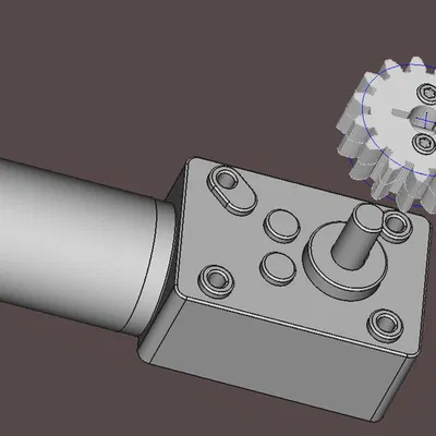 Động cơ GW31YZ + Bánh răng 15 M1.5