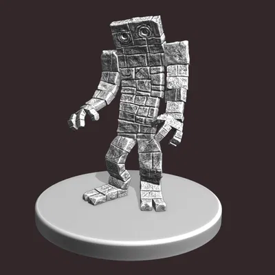 Tượng Đá Golem Chờ Sẵn