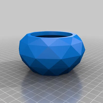 Chậu hoa "Low Poly" đơn giản