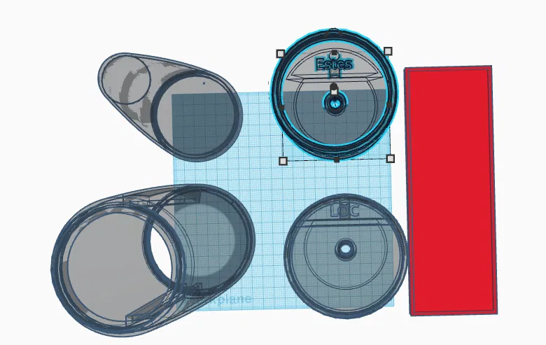 Chóp Mũi Mega Der Red Max (Ống thân LOC hoặc Estes 4 inch) - Image 3