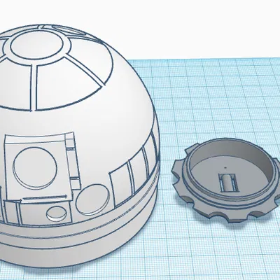 Estes 1301 R2-D2 Robot Hero Rocket - Chóp mũi R4, R5, R6 thay thế