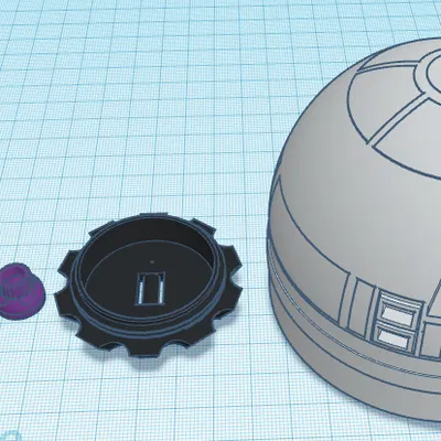 Estes 1301 R2-D2 Robot Hero Rocket - Chóp mũi R4, R5, R6 thay thế